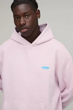 Sweat À Casynthétiqueche Oversize Homme Délavé Sport À Enfiler