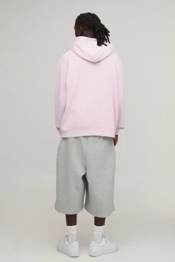 Sweat À Casynthétiqueche Oversize Homme Délavé Sport À Enfiler