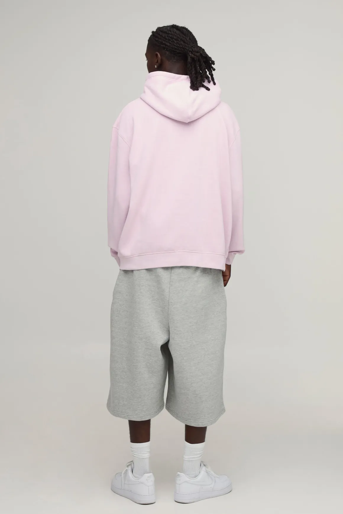 Sweat À Casynthétiqueche Oversize Homme Délavé Sport À Enfiler