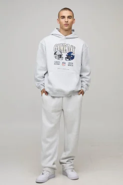 boohooMAN Sweat à Casynthétiqueche Oversize NFL Broncos X Panthers Sous Licence Officielle<Homme Sweats À Capuche Et Sweatshirts|Sweats À Capuche Et Sweats