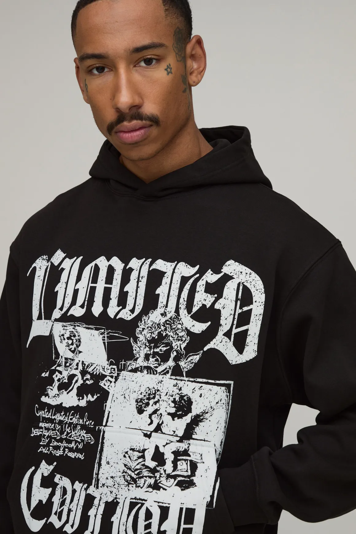 Sweat À Casynthétiqueche Oversize Imprimé Renaissance