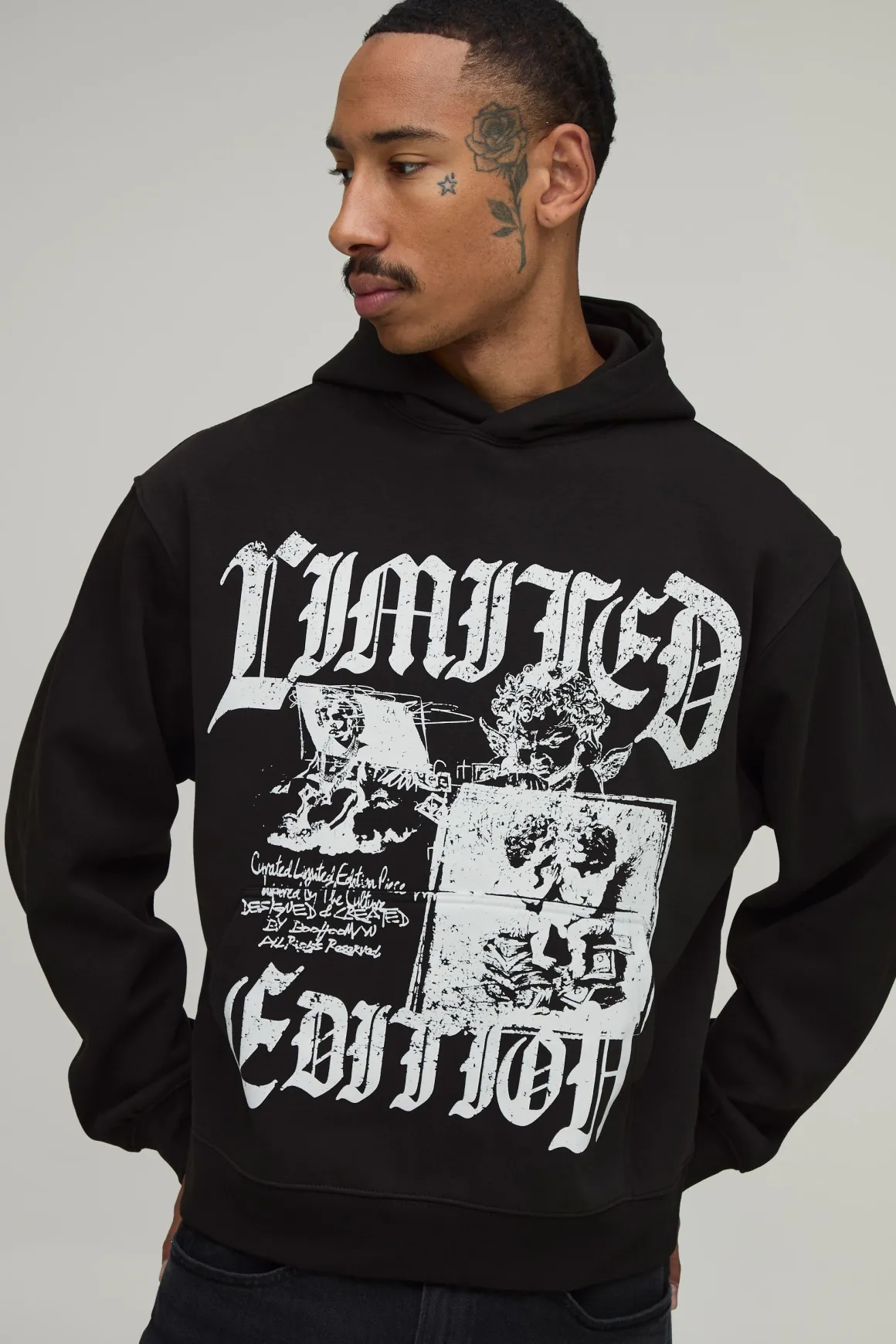 Sweat À Casynthétiqueche Oversize Imprimé Renaissance