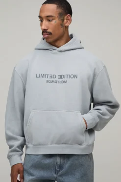Sweat À Casynthétiqueche Oversize Boxy Délavé Édition Limitée