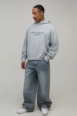 Sweat À Casynthétiqueche Oversize Boxy Délavé Édition Limitée