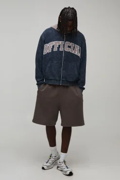 Sweat À Casynthétiqueche Oversize Ample Avec Appliqué Officiel