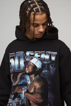 Sweat à Casynthétiqueche Oversize Imprimé 50 Cent