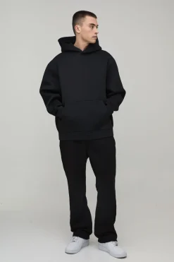 boohooMAN Sweat À Casynthétiqueche Oversize Édition Limitée En Scuba Contrecollé Imprimé Colombe<Homme Sweats À Capuche Et Sweatshirts|Sweats À Capuche Et Sweats
