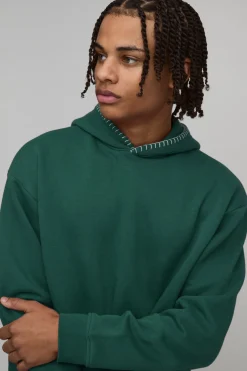 Sweat à Casynthétiqueche Oversize Boxy avec Surpiqûres Couverture