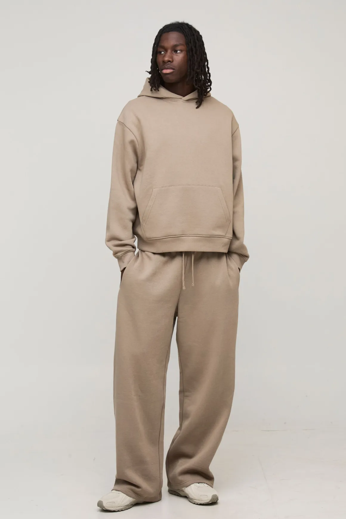 Sweat à Casynthétiqueche Oversize Boxy Basique