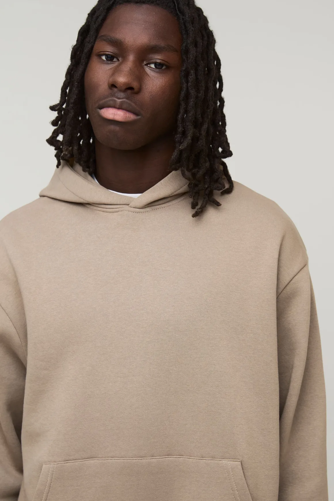 Sweat à Casynthétiqueche Oversize Boxy Basique