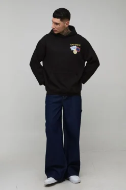 Sweat À Casynthétiqueche Oversize Imprimé Sous Licence Wu-tang Pour Homme Grand