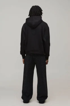Sweat à Casynthétiqueche Oversize Boxy avec Appliqué Cœur