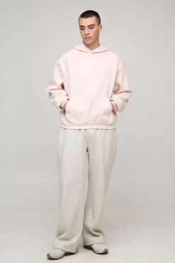 Sweat à Casynthétiqueche Oversize Boxy Lourd avec Finition Floquée Smart