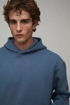 boohooMAN Sweat À Casynthétiqueche Oversize Coupe Boxy À Enfiler Essentiel<Homme Sweats À Capuche Et Sweatshirts|Sweats À Capuche Et Sweats
