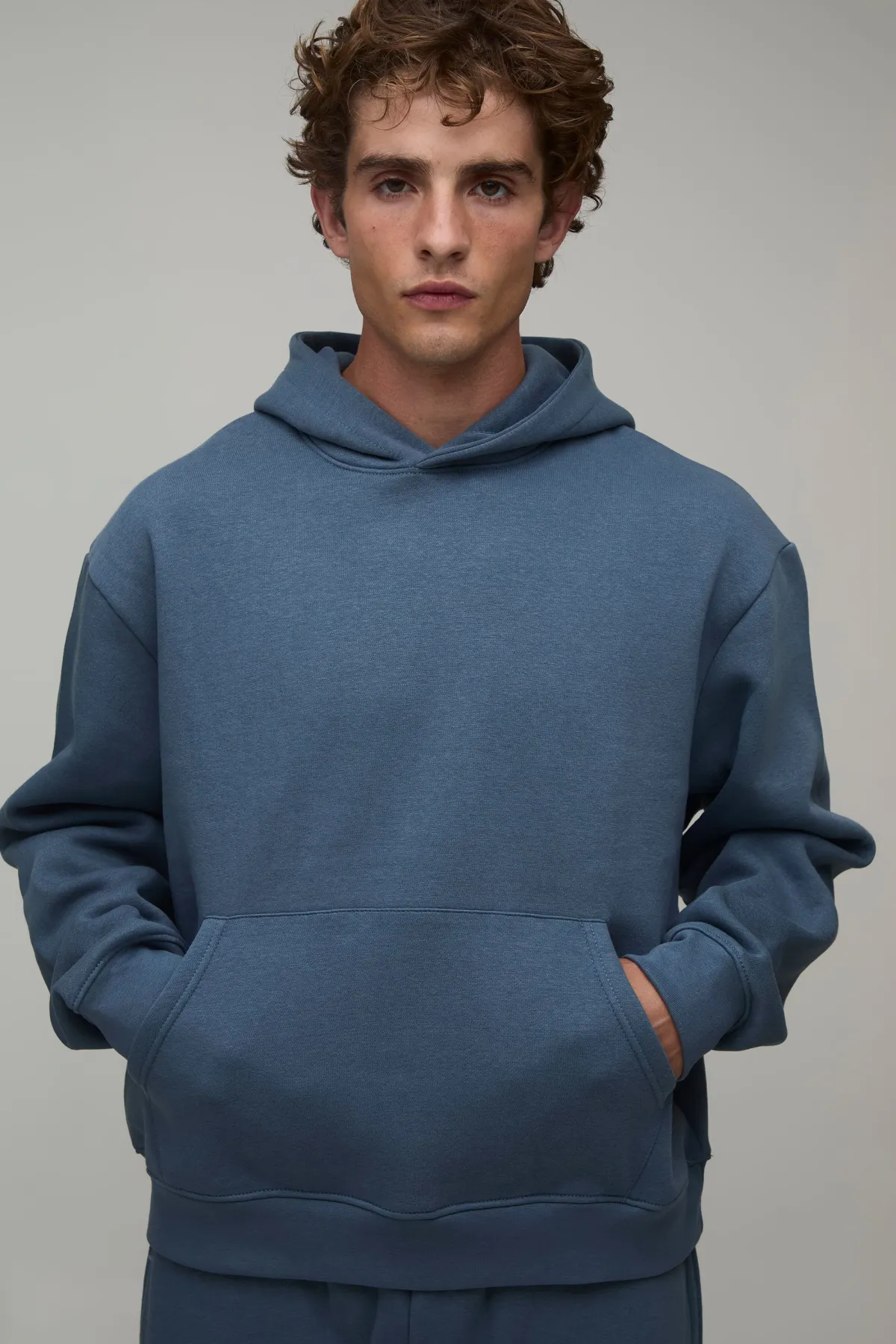 boohooMAN Sweat À Casynthétiqueche Oversize Coupe Boxy À Enfiler Essentiel<Homme Sweats À Capuche Et Sweatshirts|Sweats À Capuche Et Sweats