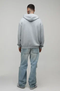 Sweat À Casynthétiqueche Oversize Délavé Avec Imprimé Tête De Mort Euphoric Pour Grande Taille