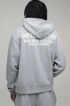 Sweat À Casynthétiqueche Oversize Ample Édition Limitée Avec Fermeture Éclair Tall