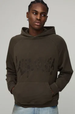 Sweat À Casynthétiqueche Oversize Grand Format Imprimé Renaissance Effet Délavé Spray