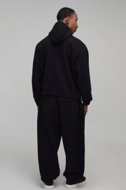 Sweat À Casynthétiqueche Oversize Coupe Boxy Avec Zip 1/4 Et Motif Masque De Nuit En Peluche