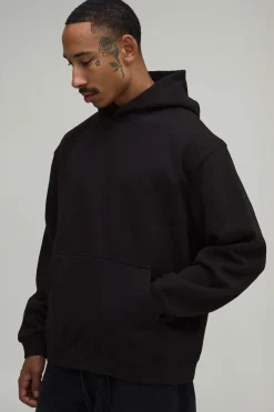 Sweat À Casynthétiqueche Oversize Noir Avec Imprimé Graphique Paris