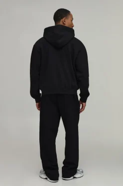 Sweat à Casynthétiqueche Oversize Boxy Basique avec Zip
