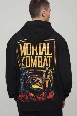 Sweat à Casynthétiqueche Oversize Imprimé Licence Mortal Kombat