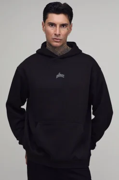 boohooMAN Sweat À Casynthétiqueche Oversize Imprimé Étoiles Pour Grand<Homme Tout Afficher|Sweats À Capuche Tall