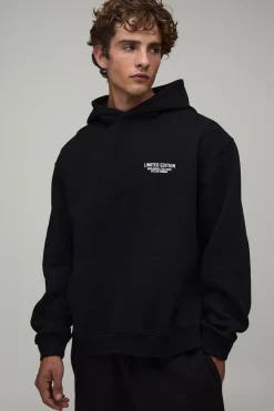 boohooMAN Sweat À Casynthétiqueche Oversize Édition Limitée À Enfiler Par La Tête<Homme Sweats À Capuche Et Sweatshirts|Sweats À Capuche Et Sweats