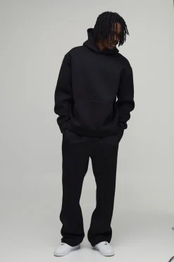 boohooMAN Sweat À Casynthétiqueche Oversize En Scuba Thermocollé Pour Homme Grand<Homme Tout Afficher|Sweats À Capuche Tall