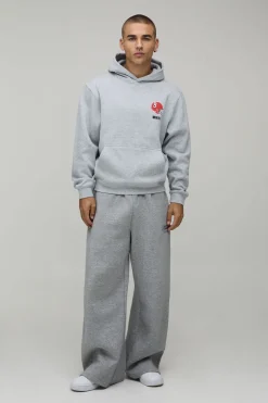 boohooMAN Sweat À Casynthétiqueche Oversize Boxy Ofclman Avec Appliqué Dragon Effet Délavé Et Fermeture Zippée<Homme Sweats À Capuche Et Sweatshirts|Sweats À Capuche Et Sweats