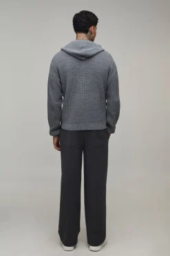 Sweat À Casynthétiqueche Oversize Côtelé En Maille Tall