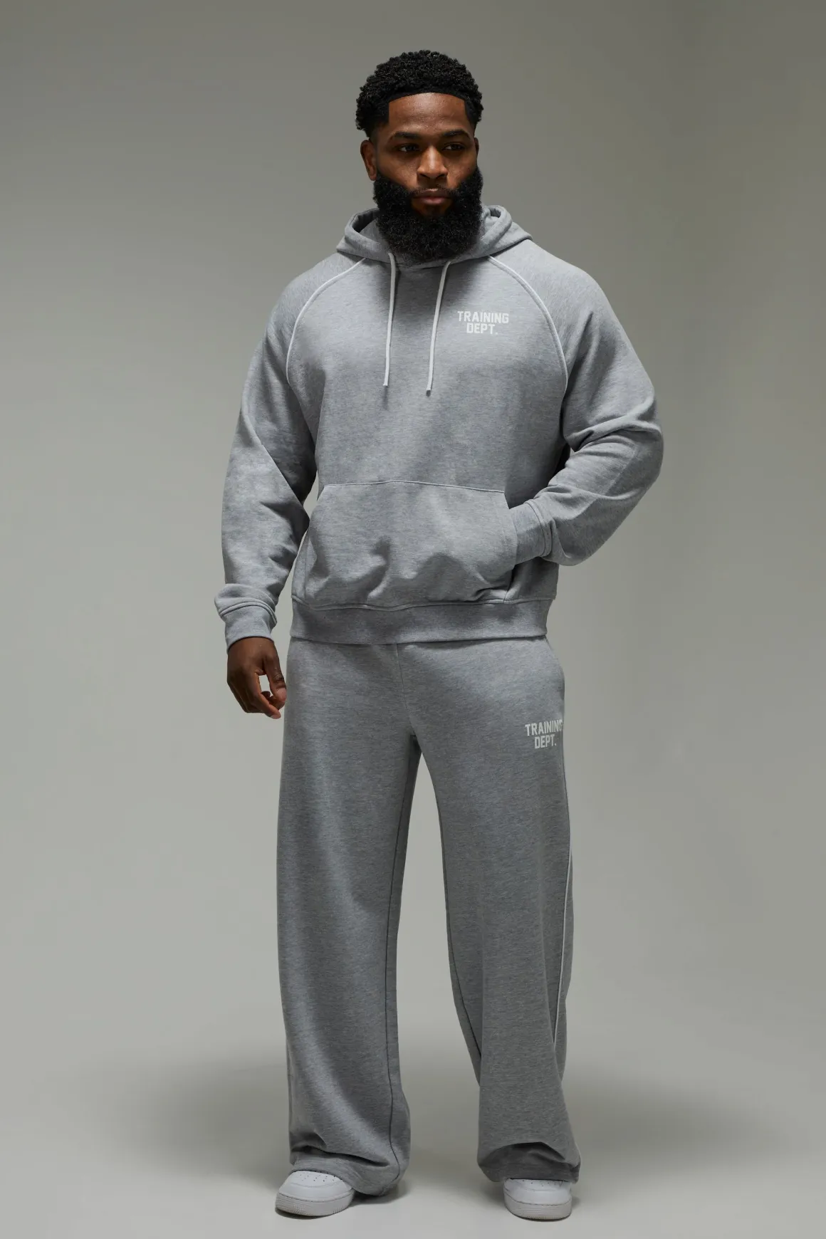 Sweat À Casynthétiqueche Oversize Boxy Avec Passepoil Training Dept