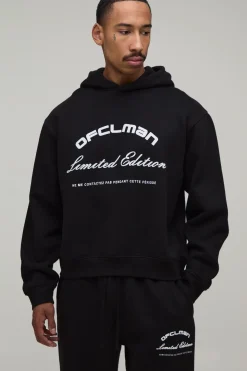 Sweat À Casynthétiqueche Oversize Ample Avec Imprimé Flocké En Peluche Et Jogger Droit
