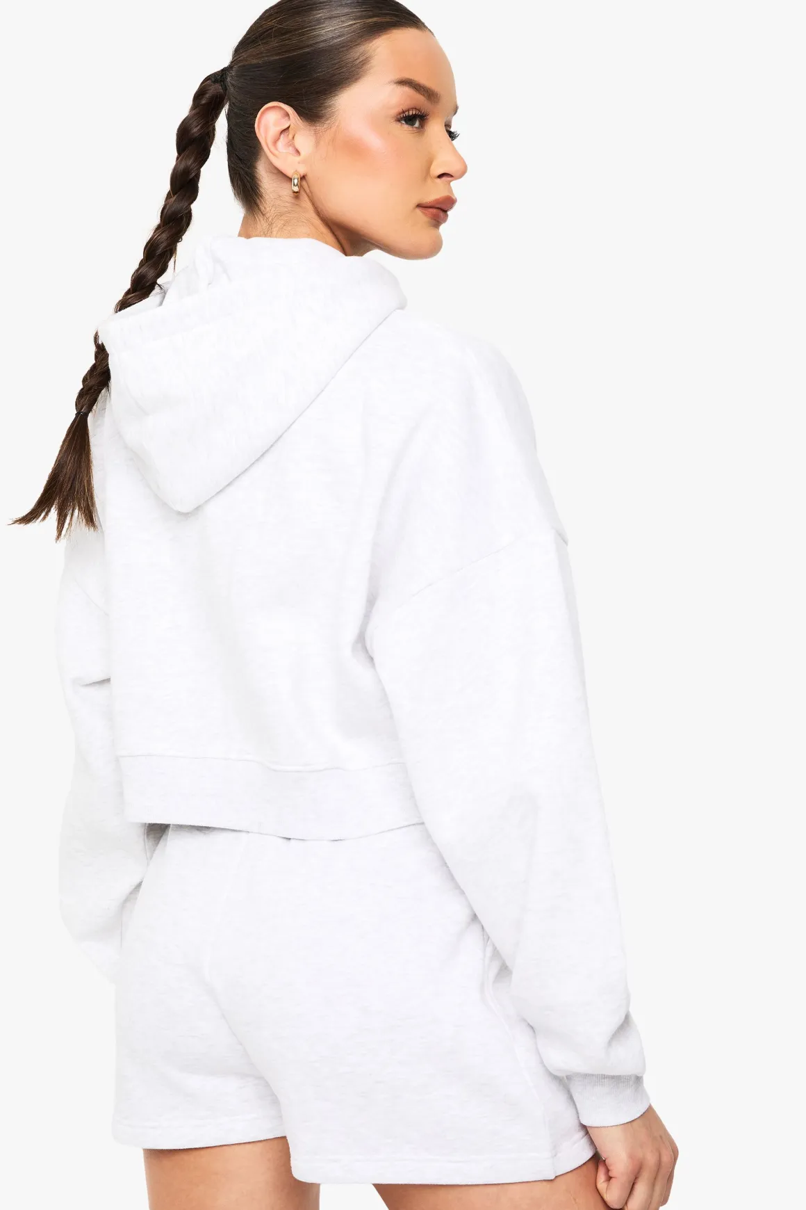 Sweat À Casynthétiqueche Oversize Boxy Avec Manches Ballon Et Fermeture Zippée