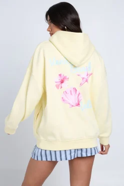 boohoo Sweat À Casynthétiqueche Oversize Imprimé Coquillages<Femme Sweats À Capuche Et Sweats|Athleisure