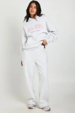 Sweat À Casynthétiqueche Oversize Avec Appliqué All Star À Motif Fleuri Ditsy