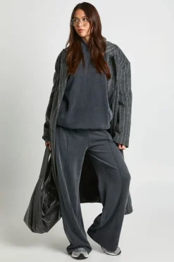 boohoo Sweat à Casynthétiqueche Oversize Lavé avec Coutures Raglan<Femme Sweats À Capuche Et Sweats|Athleisure