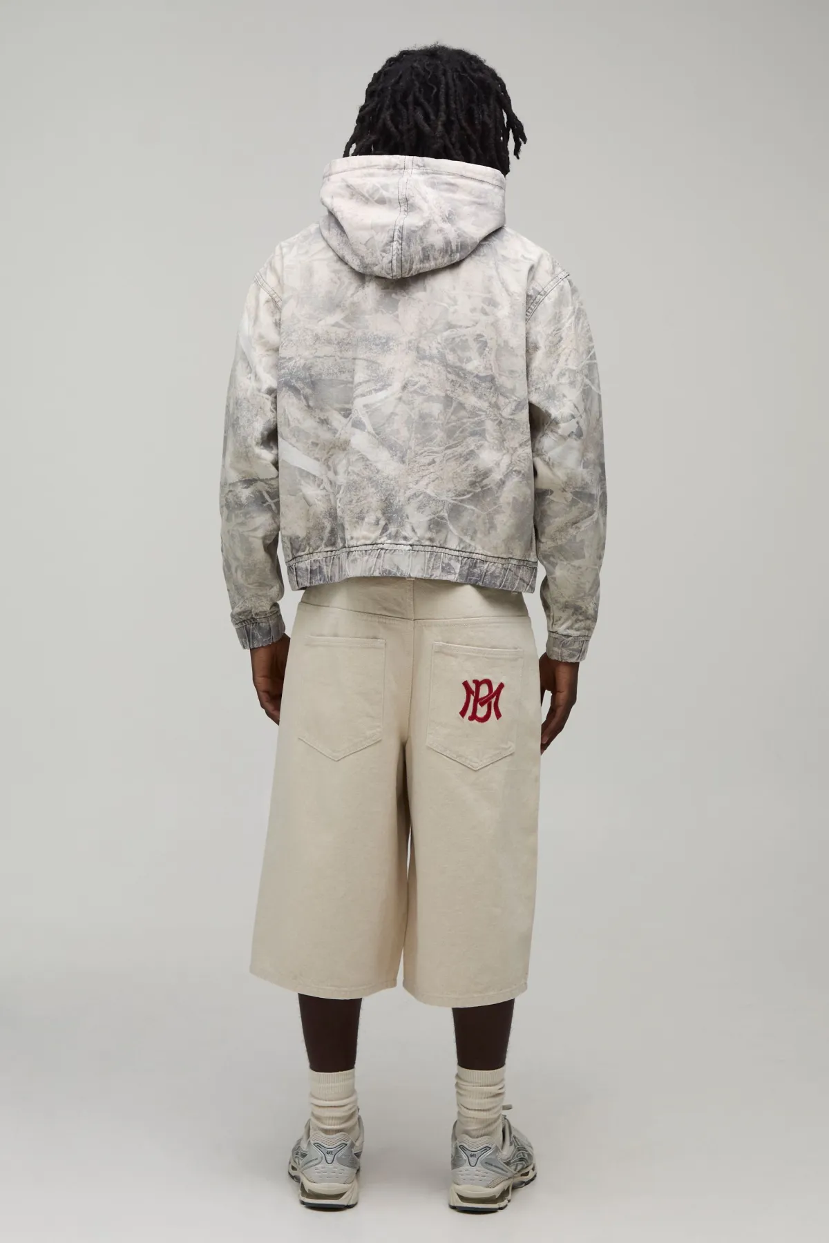 boohooMAN Sweat À Casynthétiqueche Oversize Boxy Sergé Forestier Style Workwear<Homme Chemises
