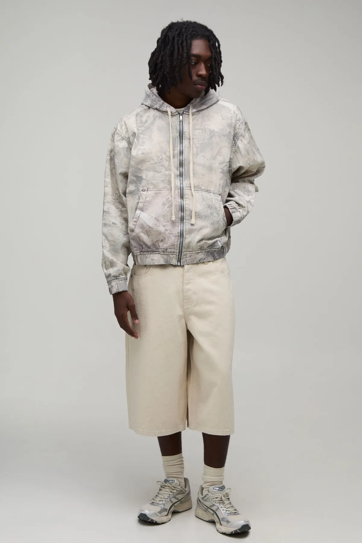boohooMAN Sweat À Casynthétiqueche Oversize Boxy Sergé Forestier Style Workwear<Homme Chemises