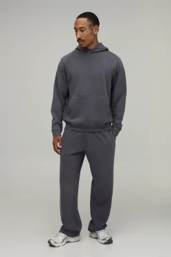 boohooMAN Sweat À Casynthétiqueche Épais 480 G/m² Coupe Regular Délavé<Homme Nouveautés Grande Taille|Tout Afficher
