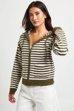 boohoo Sweat À Casynthétiqueche Rayé En Maille<Femme Pulls Et Gilets|Toutes Les Mailles