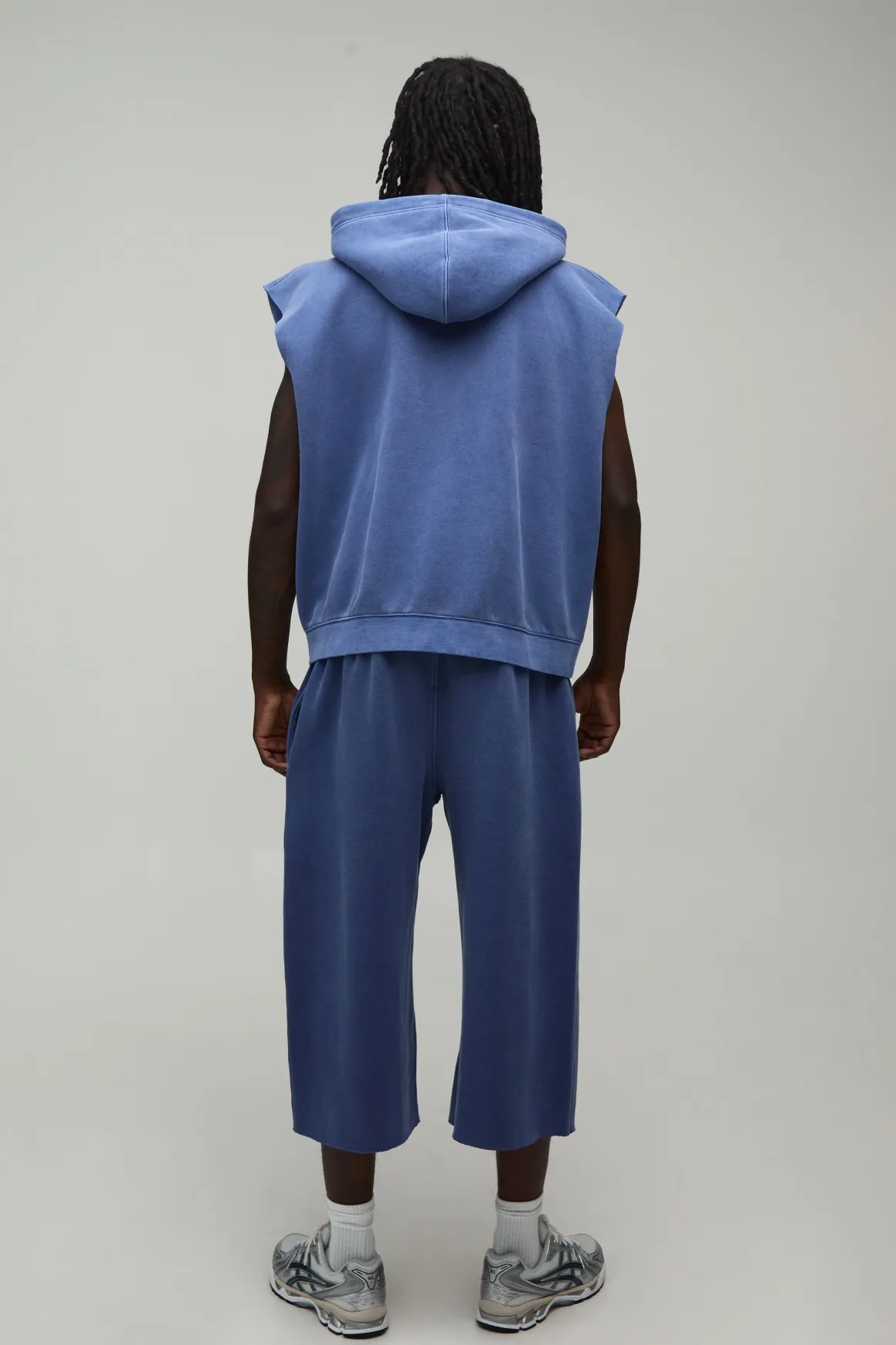 Sweat À Casynthétiqueche Sans Manches Oversize Avec Fermeture Éclair