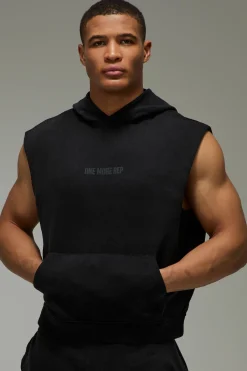 boohooMAN Sweat À Casynthétiqueche Sans Manches Délavé One More Rep<Homme/Femme Tout Afficher|Tout Afficher Activewear