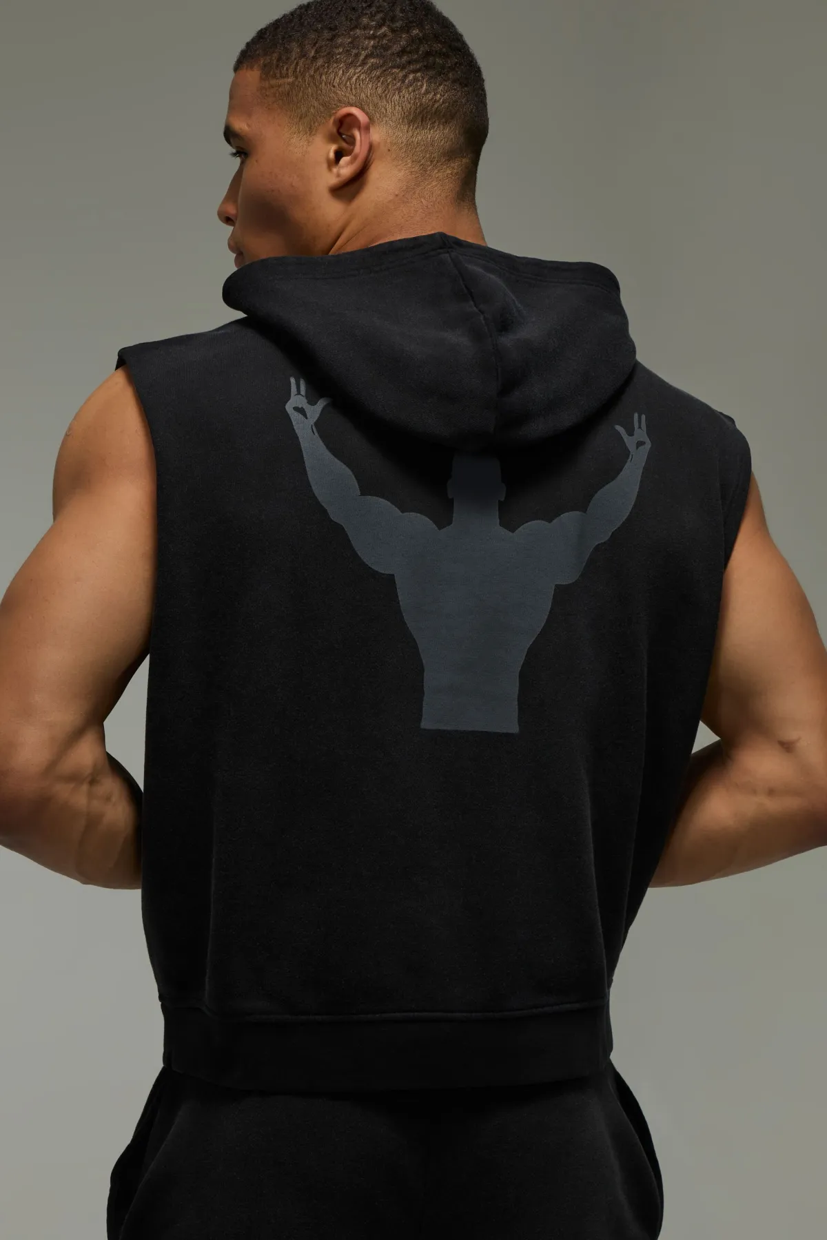 boohooMAN Sweat À Casynthétiqueche Sans Manches Délavé One More Rep<Homme/Femme Tout Afficher|Tout Afficher Activewear