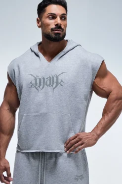 boohooMAN Sweat À Casynthétiqueche Sans Manches Boxy Col V Homme Active<Homme/Femme Tout Afficher Activewear|Survêtements