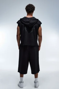 Sweat À Casynthétiqueche Sans Manches Boxy Col V Homme Active