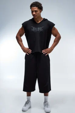 Sweat À Casynthétiqueche Sans Manches Boxy Col V Homme Active