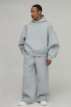 boohooMAN Sweat À Casynthétiqueche Scuba À Enfiler Avec Manches Chauve-souris<Homme Sweats À Capuche Et Sweatshirts|Sweats À Capuche Et Sweats