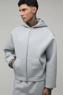 Sweat À Casynthétiqueche Scuba Oversize Ample Avec Fermeture Éclair Tall