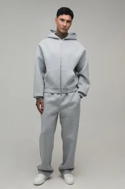 Sweat À Casynthétiqueche Scuba Oversize Ample Avec Fermeture Éclair Tall